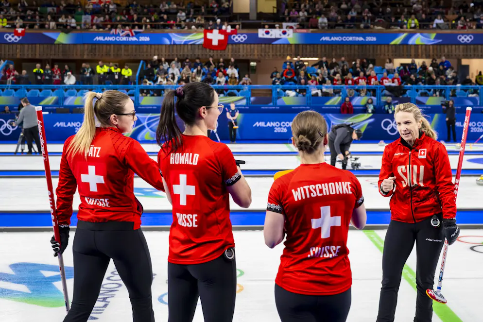 Seconda settimana delle Olimpiadi di Milano-Cortina. Alina Paetz, Carole Howald, Selina Witschonke e Silvana Tirinzoni.