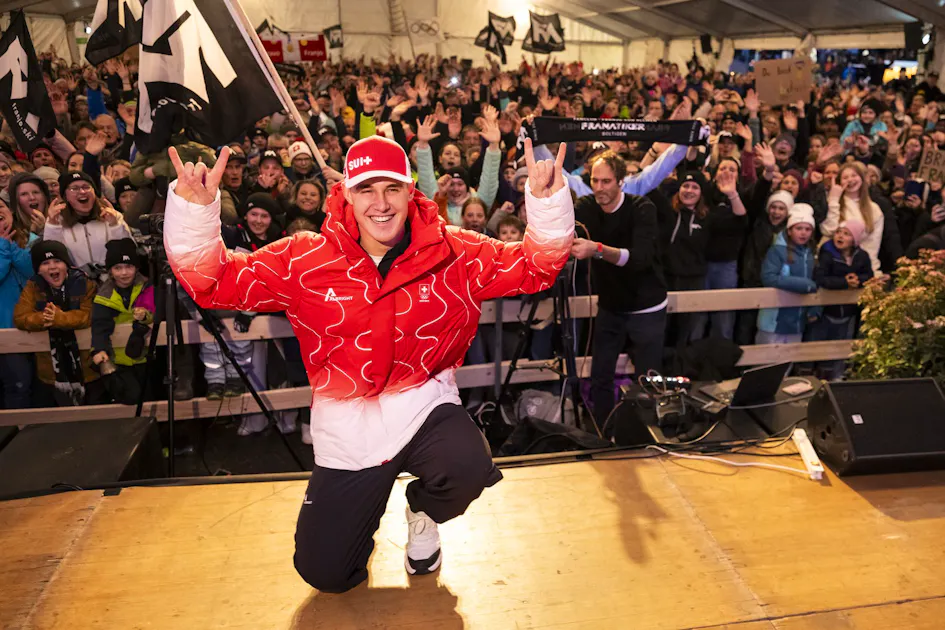 Boltigen celebrates three-time Olympic champion Franjo von Allmen