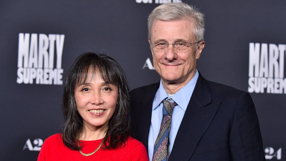 Diego Schaaf mit seiner Frau Wei Wang an der Premeiere von «Marty Supreme» in Los Angeles.