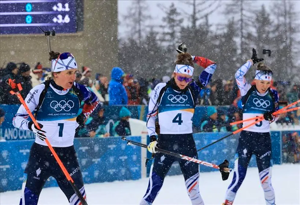 Le francesi dominano nel biathlon 12,5km