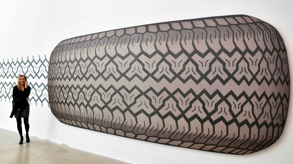 Ein Werk von Peter Stämpfli 2017 im Aargauer Kunsthaus. (Archivbild)