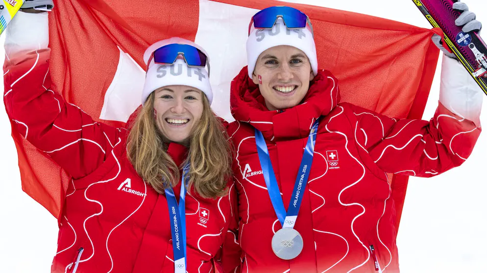 Skibergsteigen. Marianne Fatton und Jon Kistler gewinnen Silber in der Mixed-Staffel