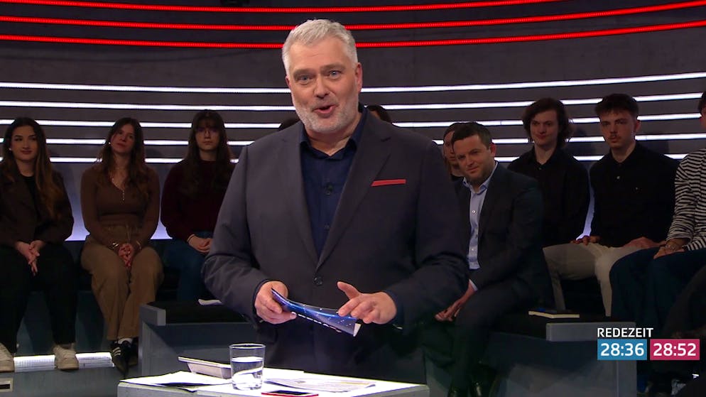 Abstimmung zur SRG-Initiative. So moderierte Brotz die schwierigste «Arena»-Sendung seiner Karriere