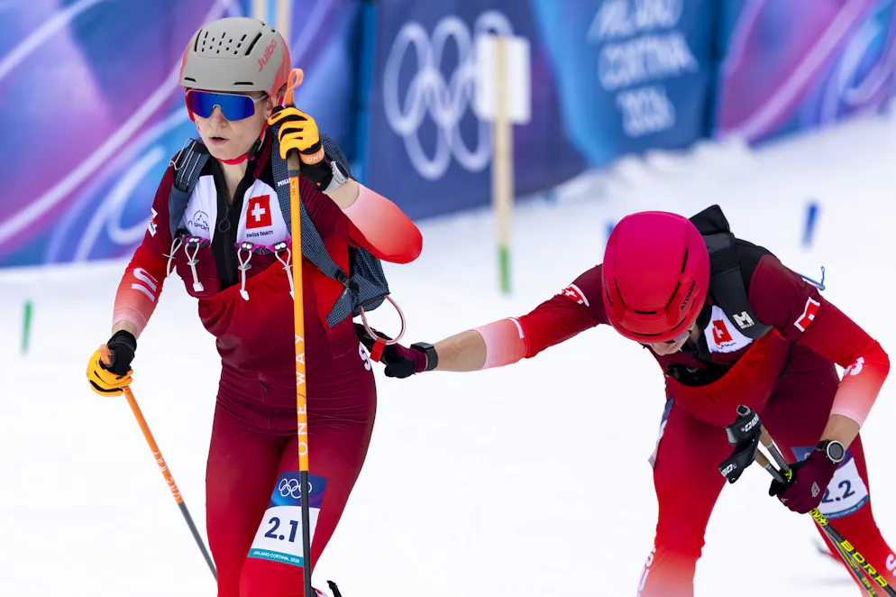 Seconda settimana delle Olimpiadi di Milano-Cortina. Il passaggio di testimone fra Jon Kistler e Marianne Fatton.