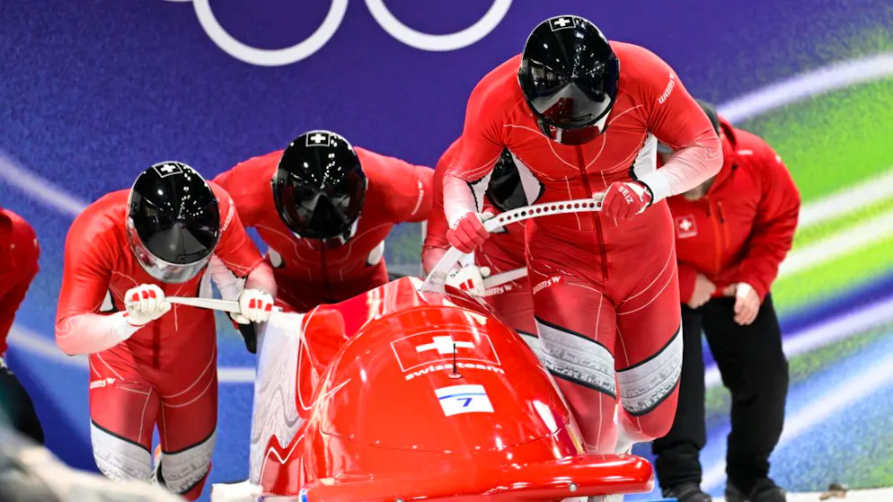 Michael Vogt, Andreas Haas, Amadou Ndiaye und Mario Aeberhard sind nach Halbzeit noch im Medaillenrennen