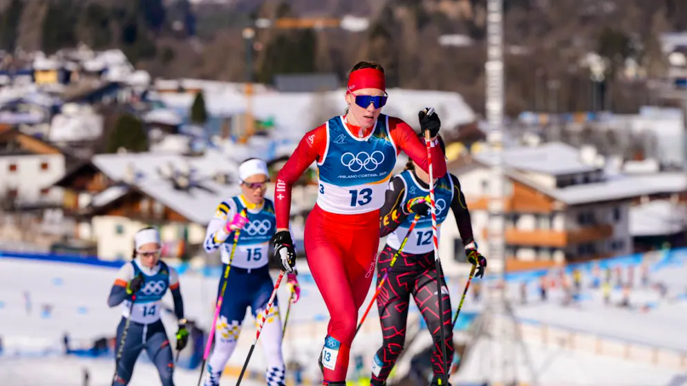 Als erste Schweizer Langläuferin. Nadja Kälin gewinnt über 50 km klassisch Olympia-Bronze