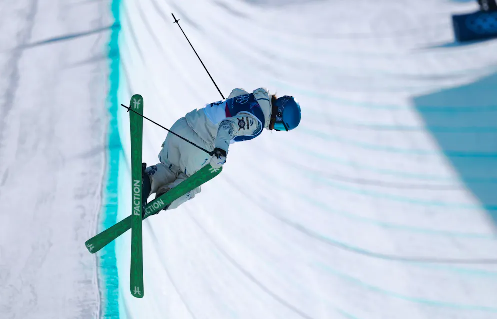 Seconda settimana delle Olimpiadi di Milano-Cortina. Eileen Gu nella finale del Freeski Halfpipe.