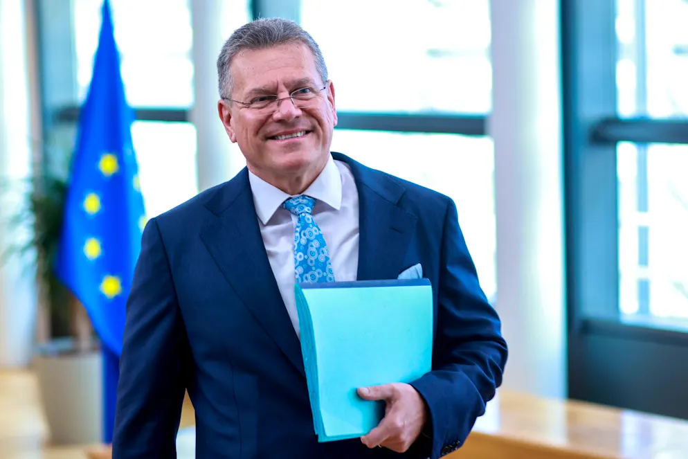 Il «pieno rispetto» dell'accordo Ue-Usa è «fondamentale», ha scandito il capo negoziatore europeo Maros Sefcovic (foto d'archivio).