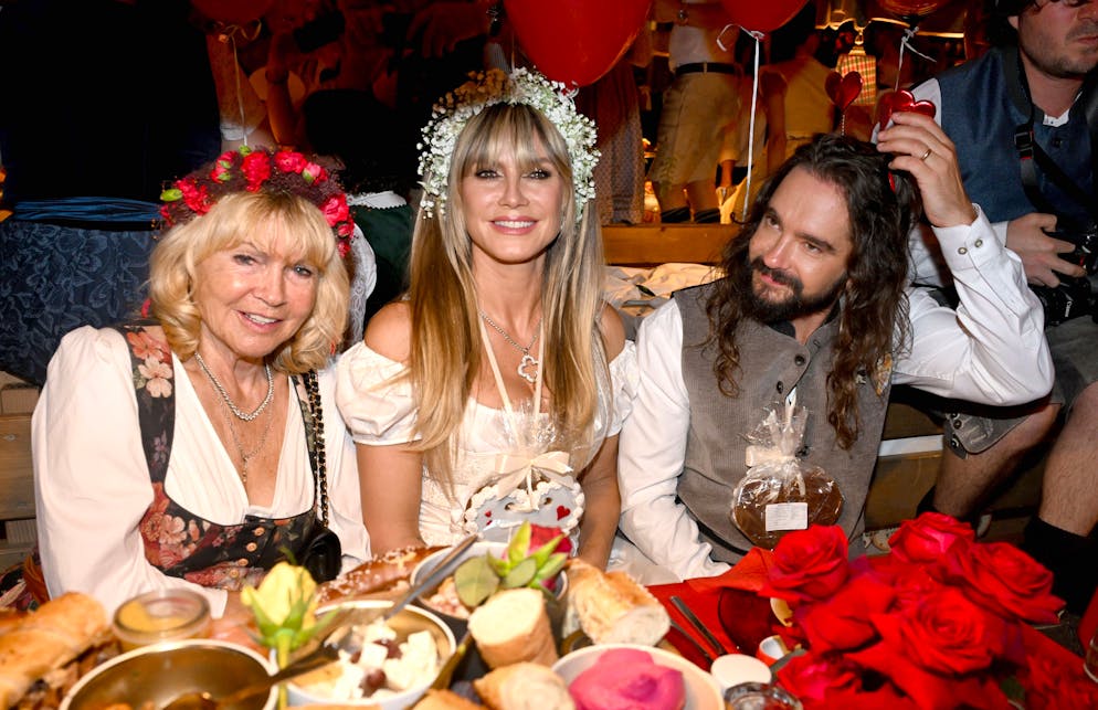 Heidi Klum mit Mann Tom und ihrer Mutter Erna am Oktoberfest 2025 in München. 