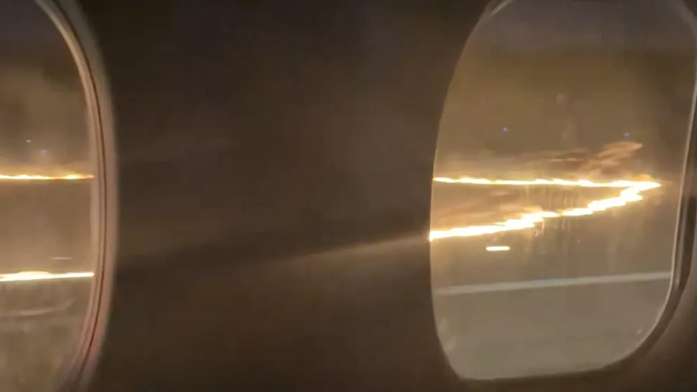 Video footage shows fire. Delta plane forced to make an emergency landing in Savannah shortly after takeoff