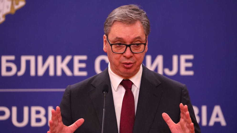 Il presidente serbo Aleksandar Vucic. (foto d'archivio)