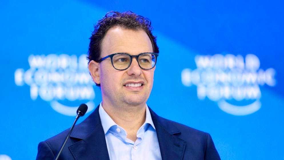 Dario Amodei, Ceo e cofondatore di Anthropic all'ultimo Forum economico mondiale di Davos.