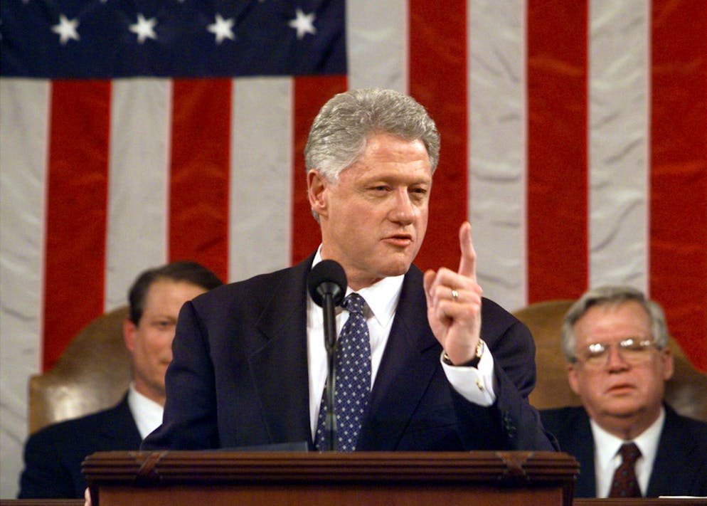 Hält den Rekord für die längste Rede zur Lage der Nation: der ehemalige US-Präsident Bill Clinton.