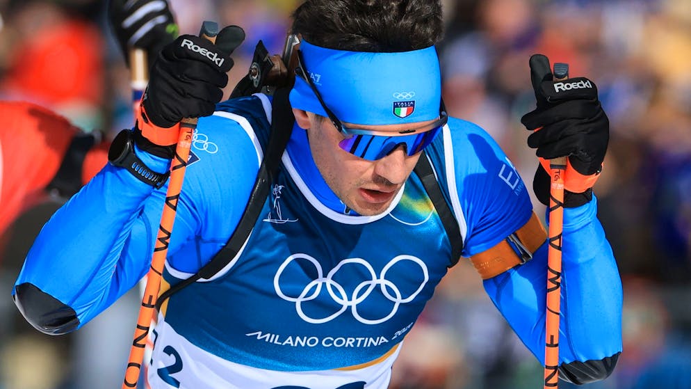 Tommaso Giacomel a été contraint à l'abandon sur la mass start des JO 2026.