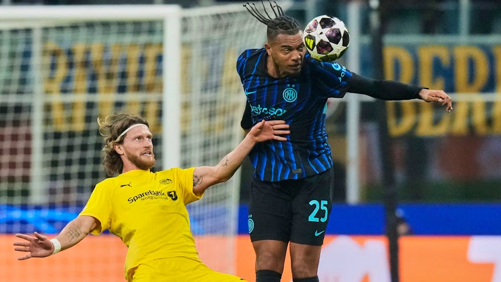 Video ticker. Bodö/Glimt cheers after Akanji's huge block - now Inter need a football miracle