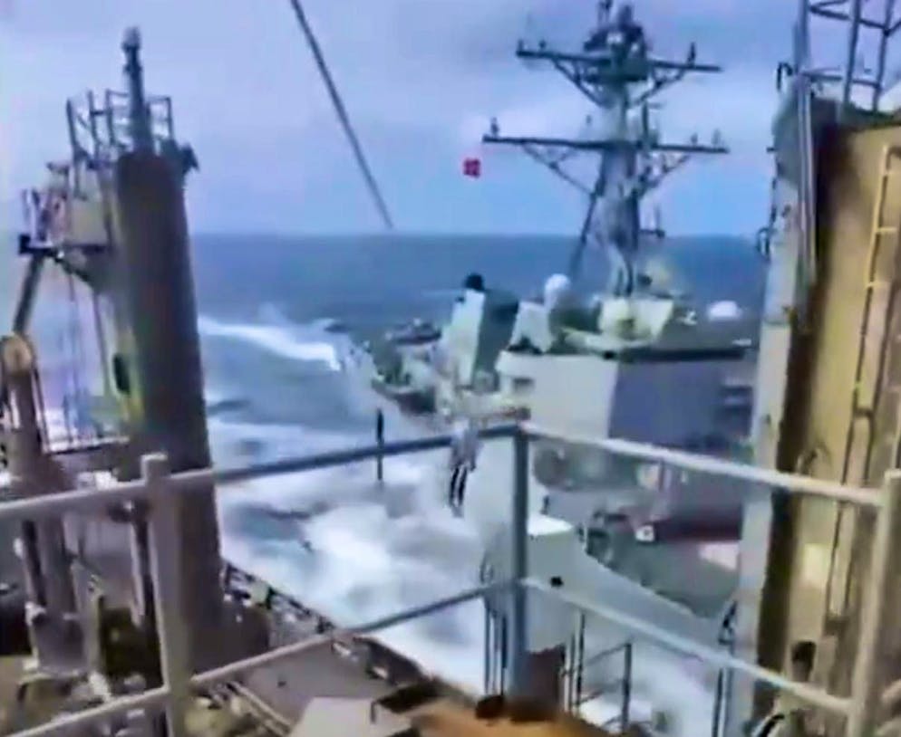 No one was injured in the crash. 