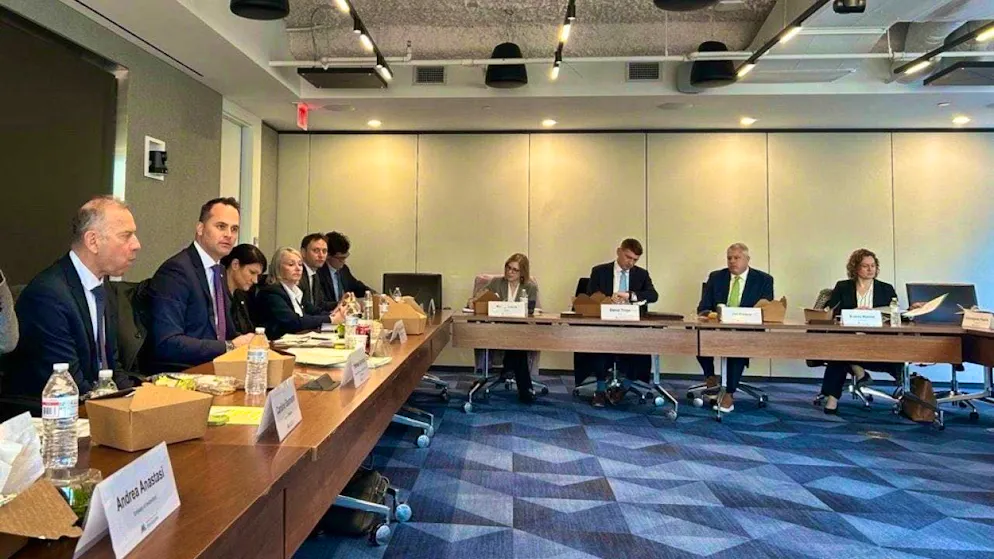 The EFTA-EU delegation of the Swiss Parliament is currently holding talks in the USA. President of the EFTA/EU delegation is Damian Müller (left), member of the FDP Council of States from Lucerne.