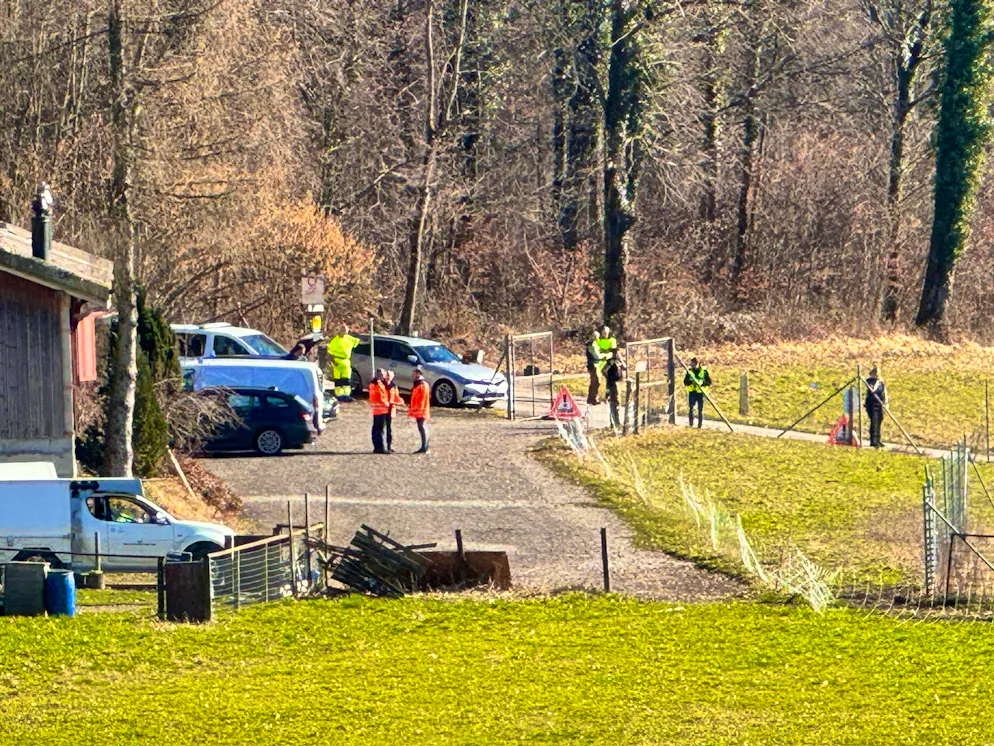 Explosion Illnau-Effretikon. The police have cordoned off the area.