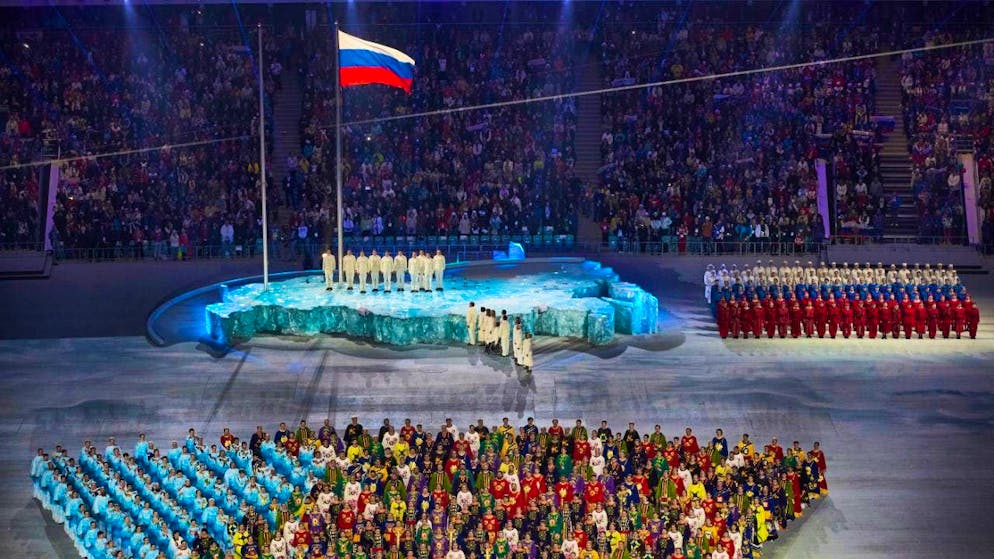 For the first time since 2014 - here at the Olympic Games in Sochi - the Russian flag will be flown again at a major event