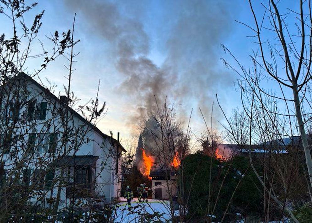 Nach dem Brand in Bellach SO wurde ein Tatverdächtiger verhaftet. 