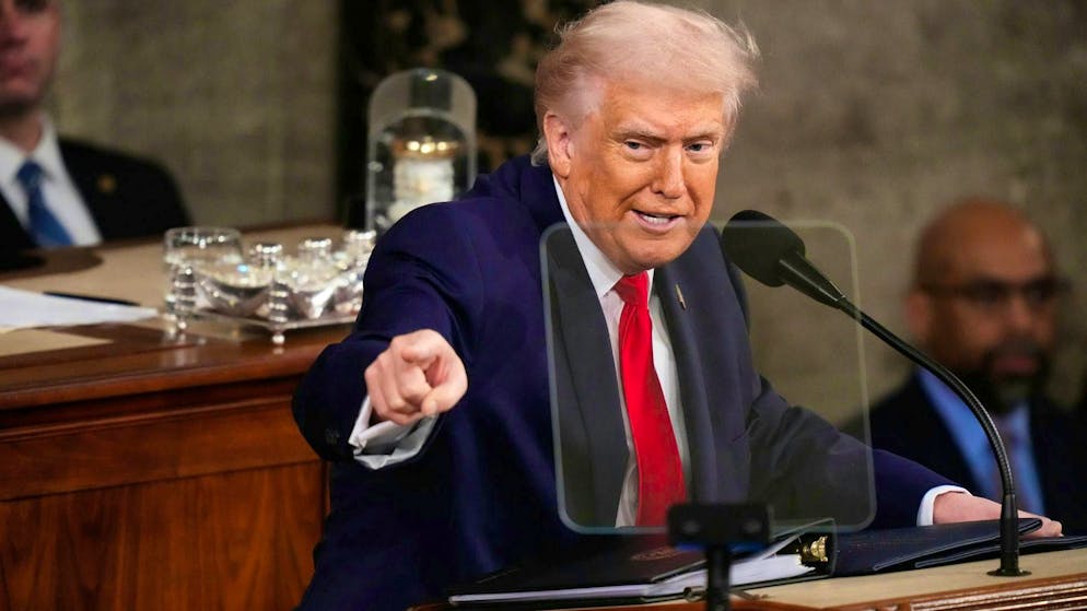 US President Donald Trump attacks Democrats on immigration and crime during his State of the Union address on Tuesday evening (local time), accusing them once again of electoral fraud.