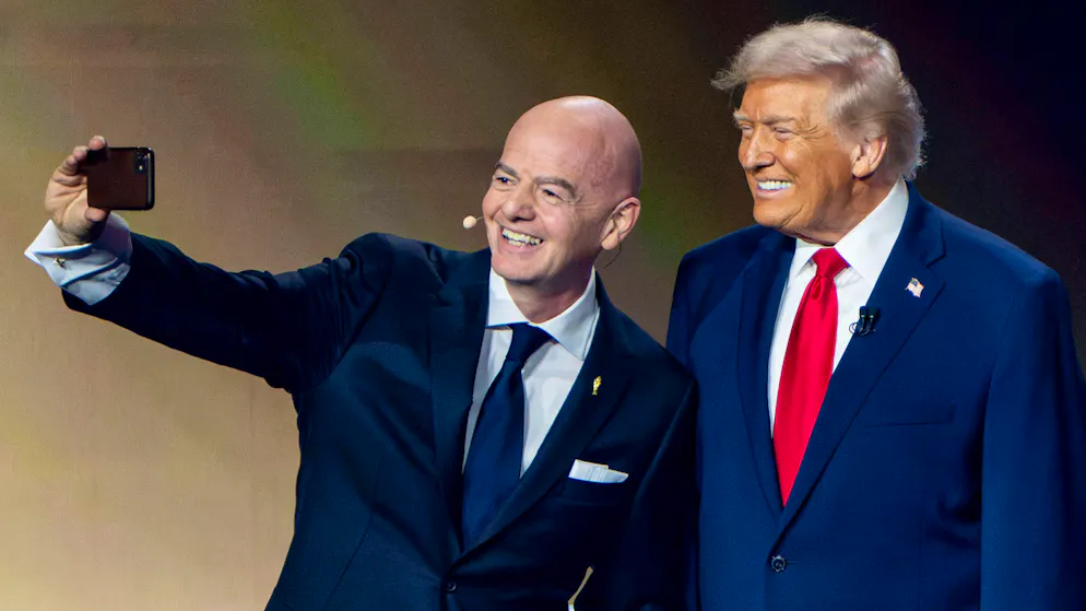 Bitte lächeln: FIFA-Präsident Gianni Infantino liess sich in den vergangenen Jahren immer wieder mit Staatschefs ablichten – zuletzt auch oft mit Donald Trump.