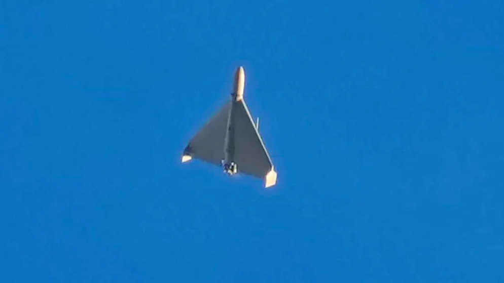 Eine iranische Kampfdrohne vom Typ Shahed 136.