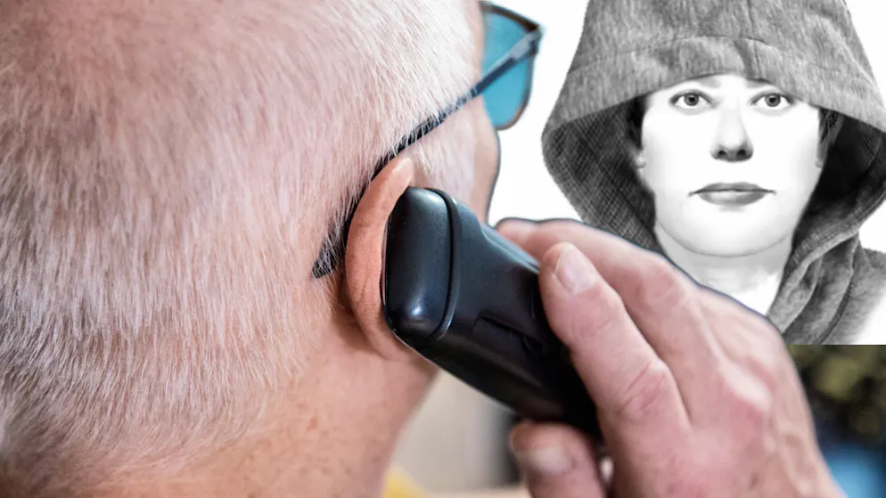 Polizei fahndet mit diesem Bild. Senior verliert nach Schockanruf Millionensumme an Betrüger