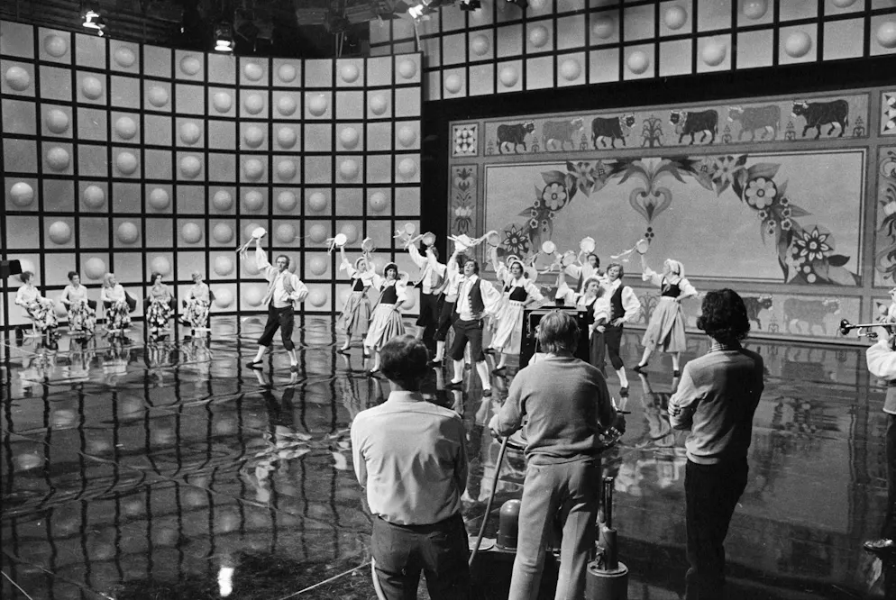 Il 22 settembre 1973, la televisione DRS festeggia l'apertura dei suoi nuovi studi a Zurigo Leutschenbach.