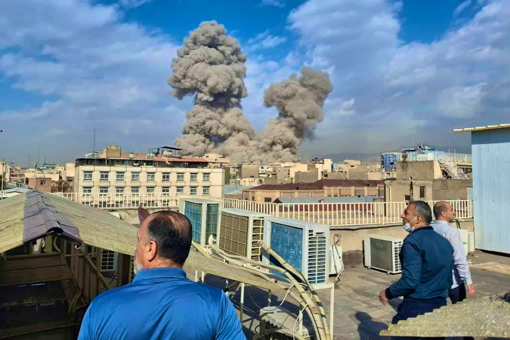 People are watching the attacks on Tehran.
