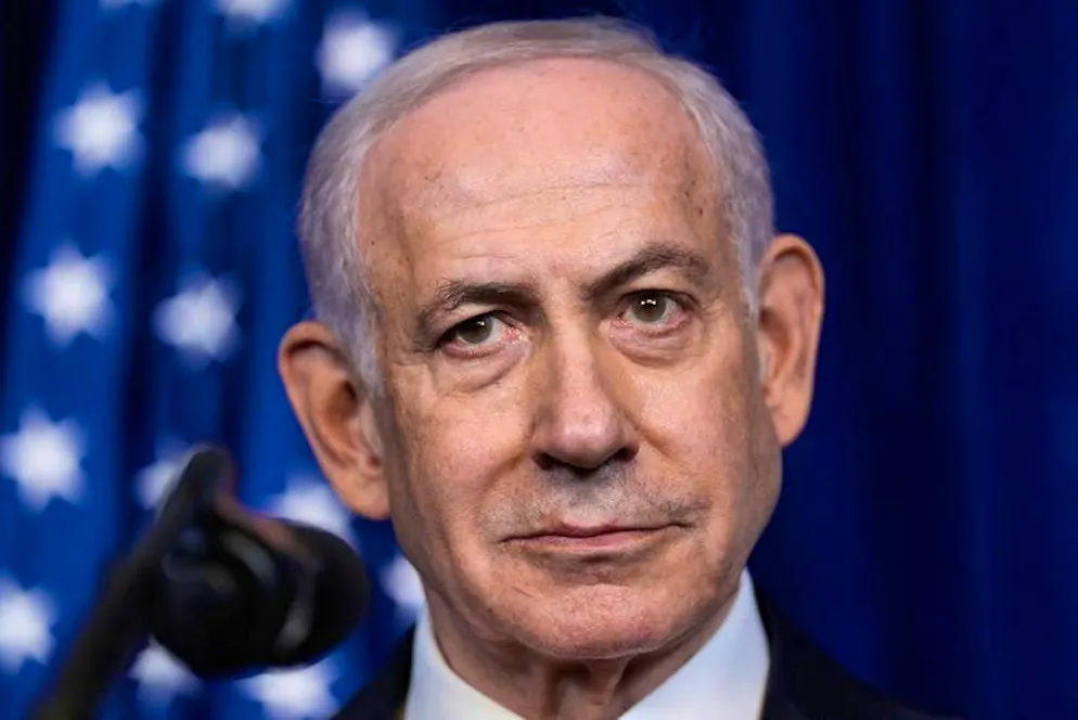USA and Israel attack Iran. Israeli Prime Minister Benjamin Netanyahu listens during a press conference with US President Trump at Mar-a-Lago. The picture was taken on December 29, 2025.