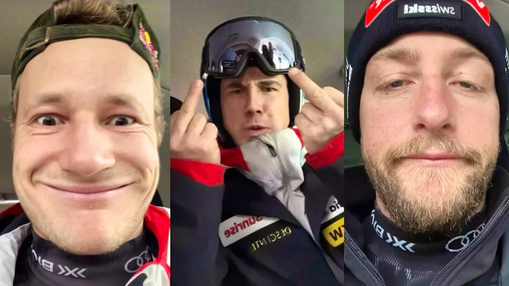 Niente super-G. Odermatt, von Allmen & Co. passano il tempo scattandosi divertenti selfie