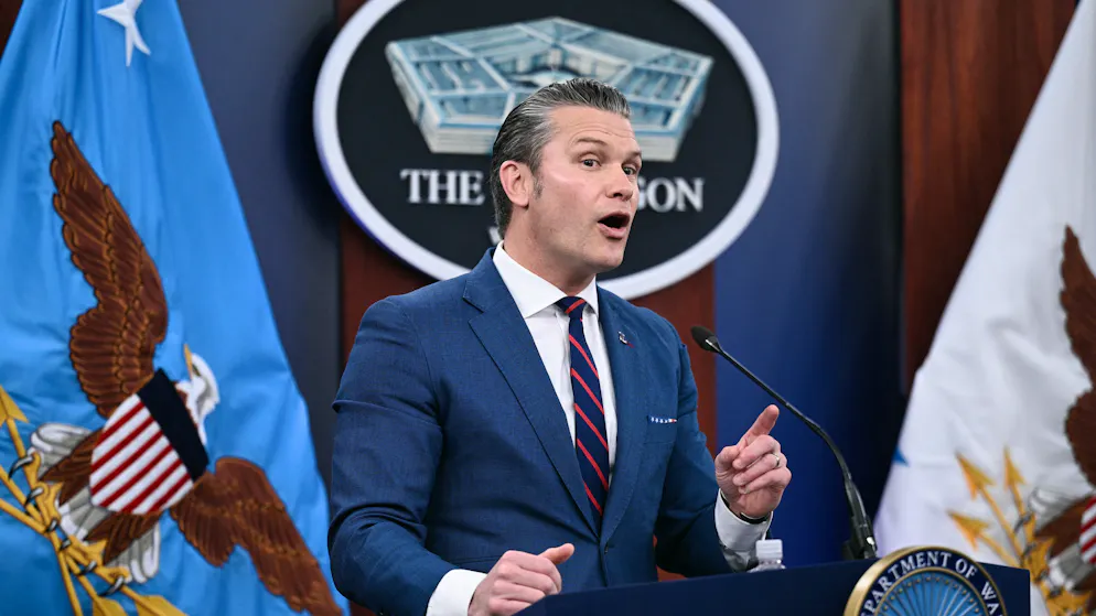 Le ministre de la Défense Pete Hegseth a partagé l'annonce ce vendredi.