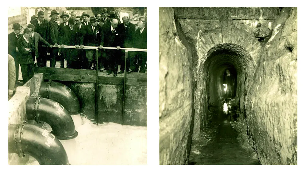 Fin dall'antichità, un tunnel di drenaggio lungo circa 1,6 chilometri passa sotto il lago di Nemi per regolare il livello dell'acqua. Il dittatore Mussolini lo fece riattivare, con il supporto di moderne pompe ad alte prestazioni.
