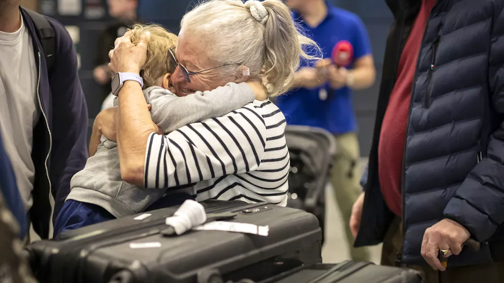 Zurich. Arrivée du vol spécial Swiss en provenance du Moyen-Orient