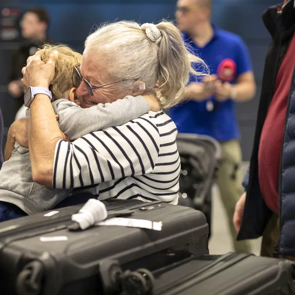 Zurich. Arrivée du vol spécial Swiss en provenance du Moyen-Orient