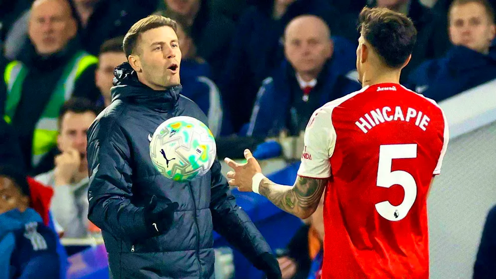 Fabian Hürzeler is not happy with the Gunners' style of play.