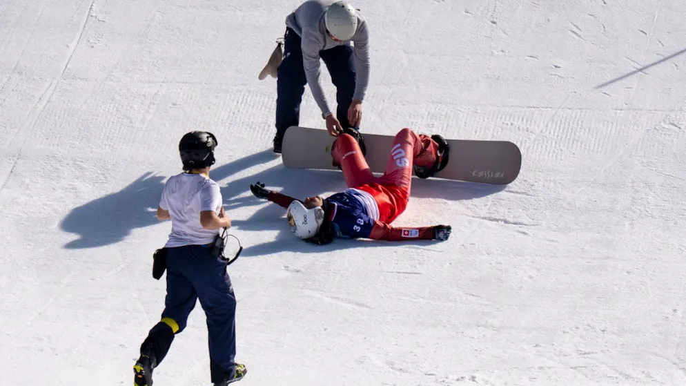Paralympics. Fabrice von Grünigen im Snowboardcross-Training gestürzt
