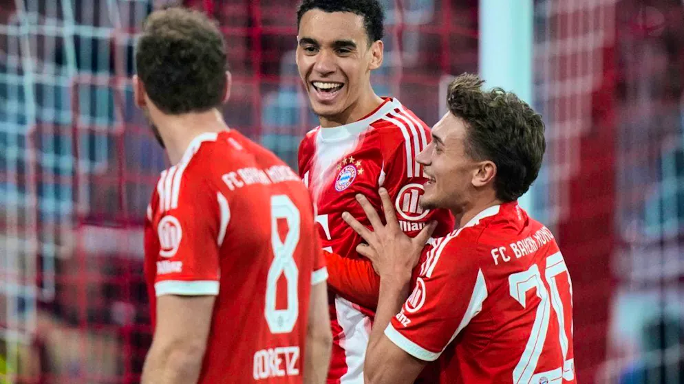 The Bayern Munich players are still on a high