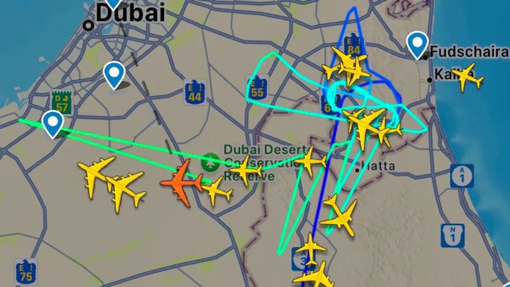 Explosionen in Dubai. Emirates-A380-Flug aus Zürich kreiste stundenlang über der Wüste