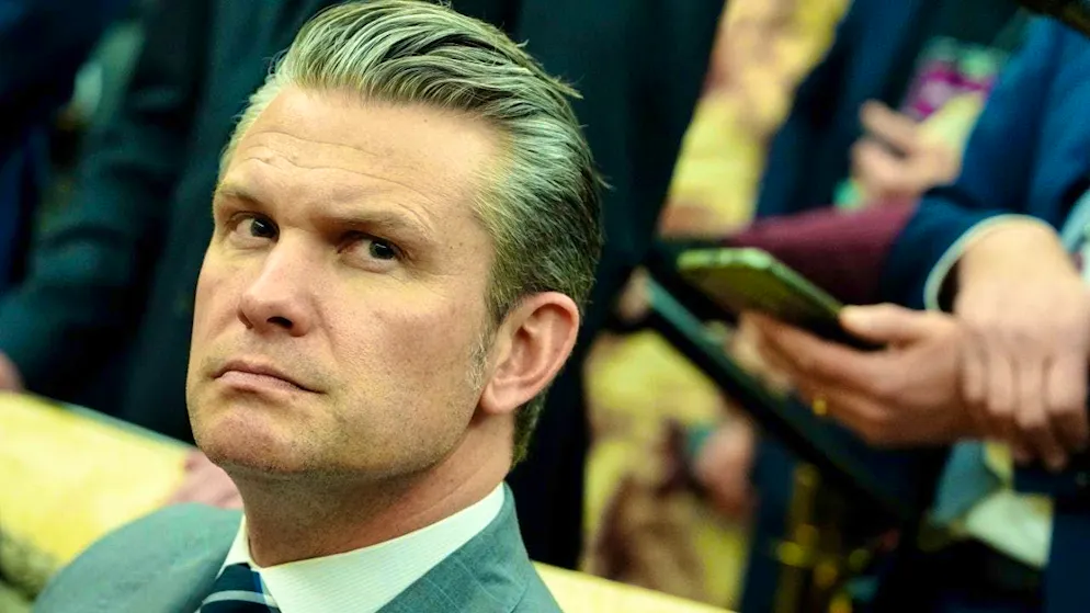 ARCHIVE - US Secretary of Defense Pete Hegseth attends the meeting between US President Trump and German Chancellor Merz at the White House. Photo: Kay Nietfeld/dpa