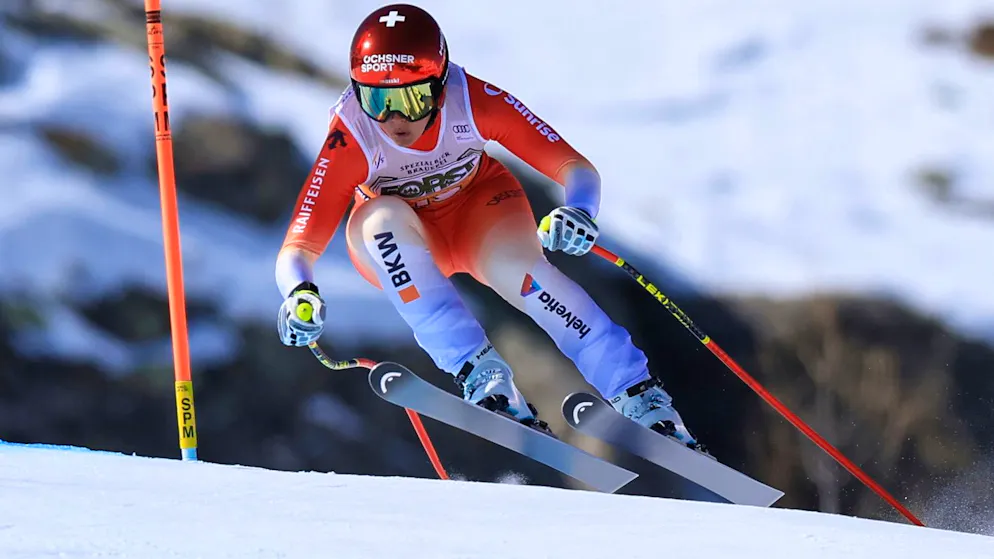 Corinne Suter mit starker Vorstellung in Val di Fassa.