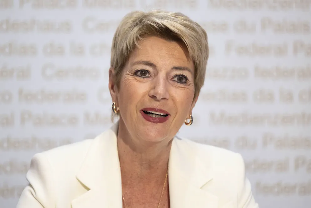 Bundesrätin Karin Keller-Sutter am Sonntag