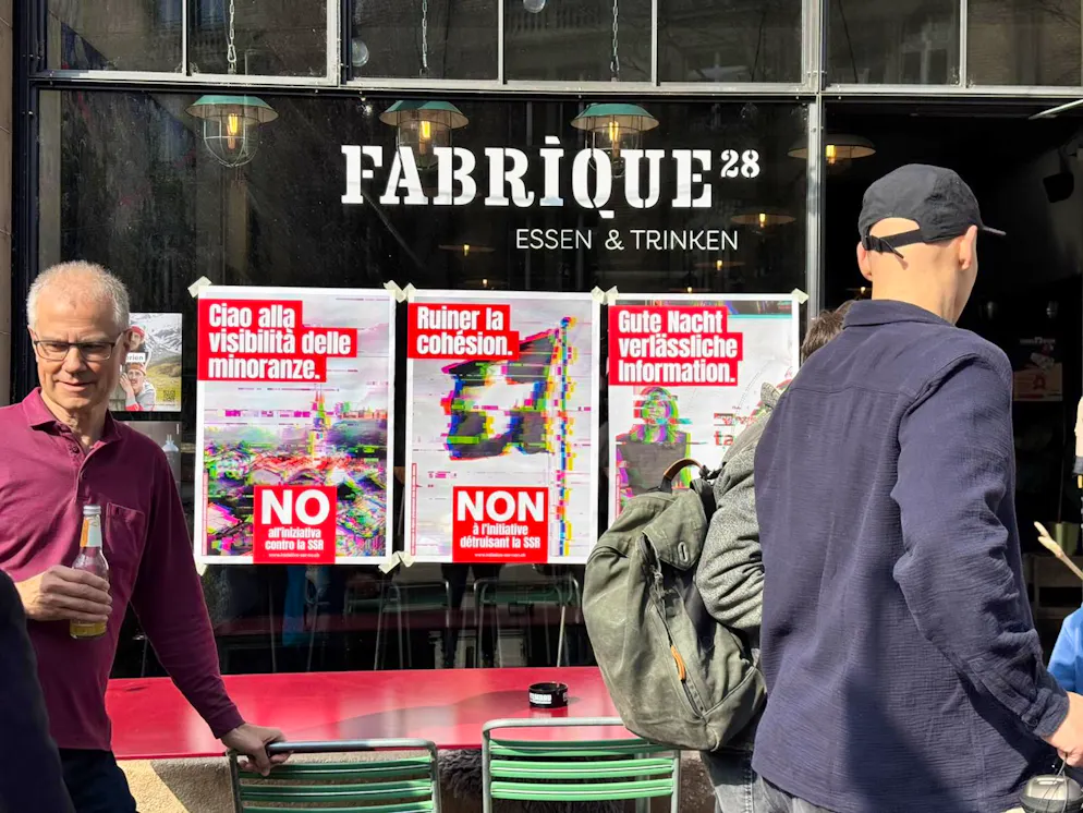 Beim SRG-Nein-Komittee herrscht viel Betrieb. 