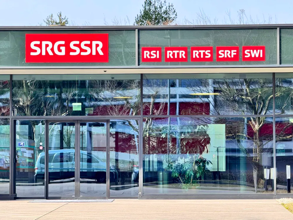 Bei der SRG in Bern ist es am Abstimmungssonntag noch ruhig. 