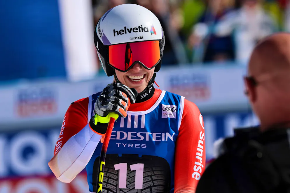 Malorie Blanc verpasst das Podest um 10 Hundertstel.