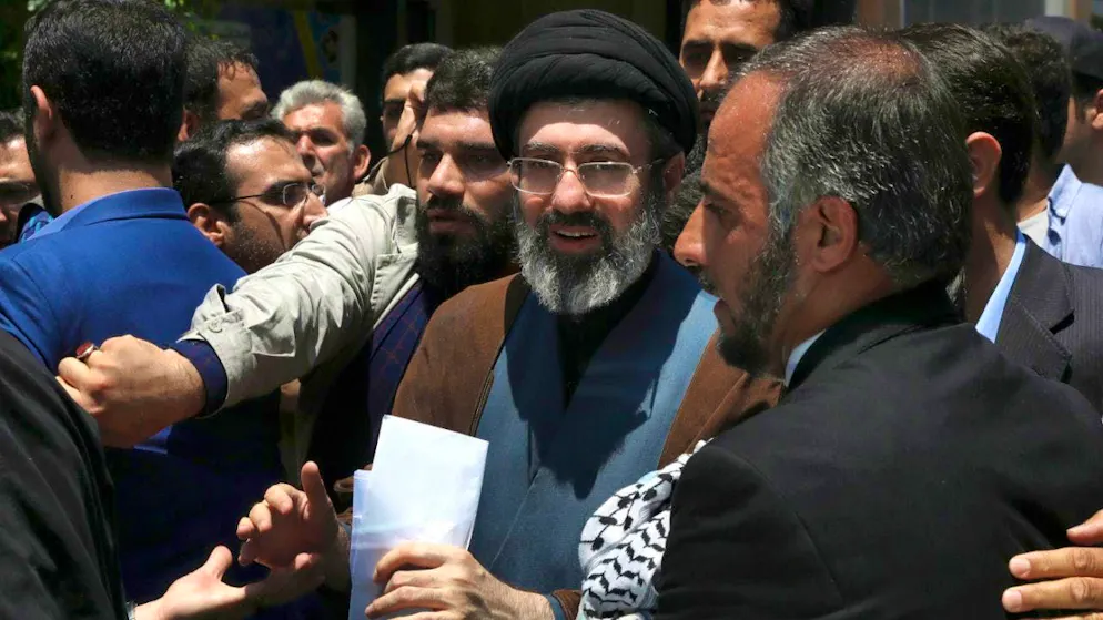 Mojtaba Khamenei partecipa alla manifestazione annuale del Quds Day o Giorno di Gerusalemme a Teheran il 31 maggio 2019.