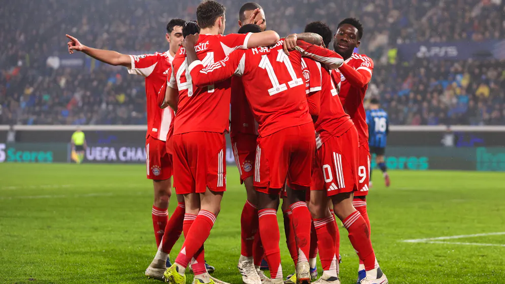 A resounding victory in the first leg. Bayern shoot down Atalanta in their own stadium