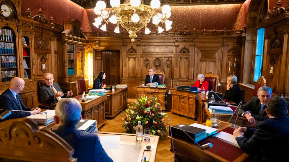 The Federal Council should continue to govern with seven members and not nine. This is the view of the National Council. (Archive image)