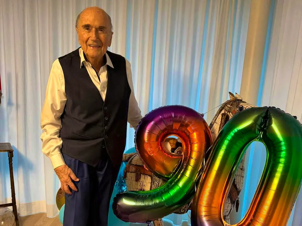 Sepp Blatter festeggia un compleanno importante.